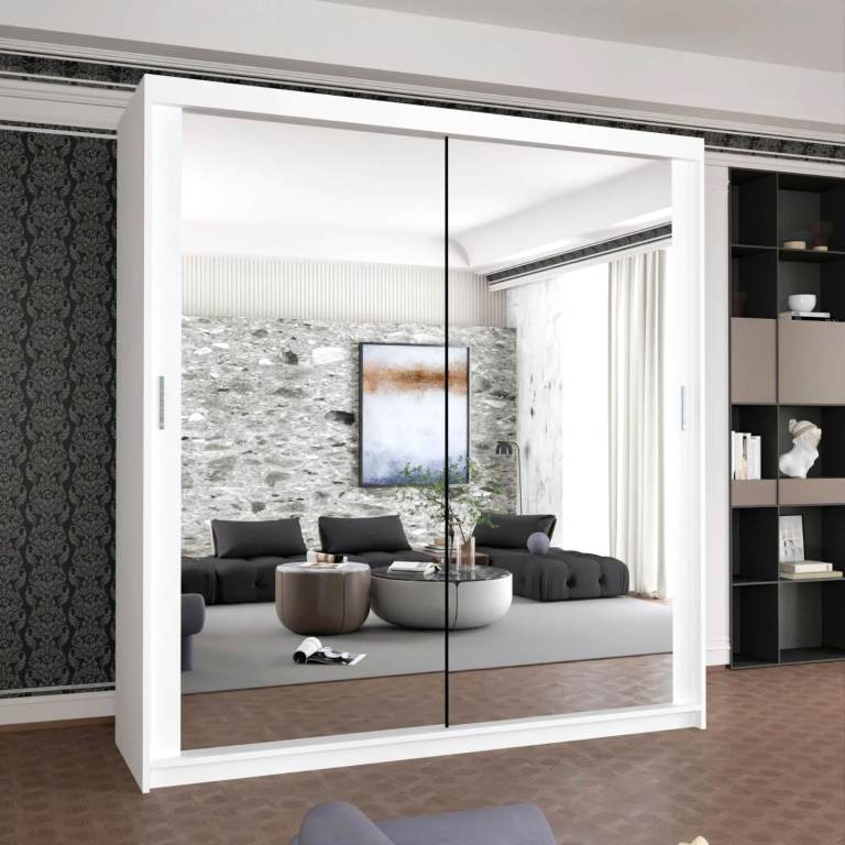 Brand New 2 or 3 Doors Sliding Wardrobe with Mirrors & Drawers - Assembly available Fast Delivery