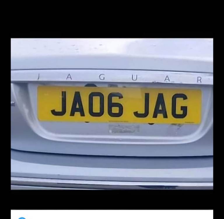 Number plate JA06 JAG