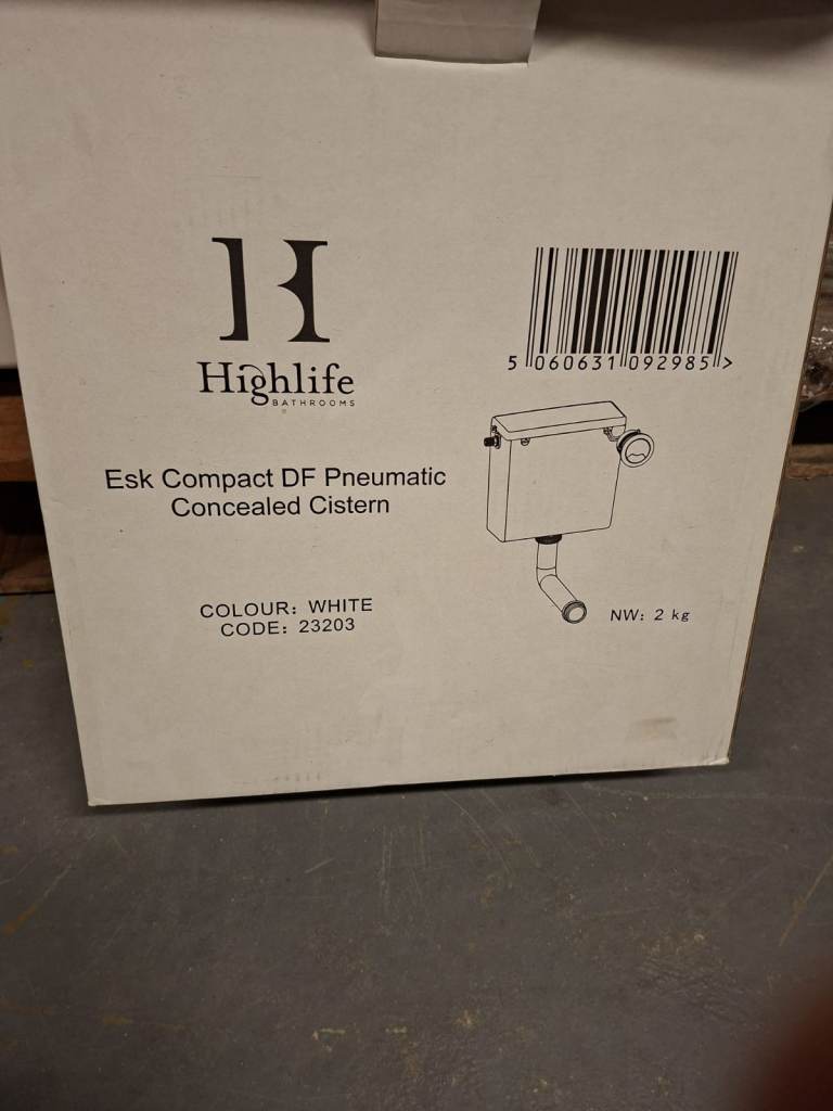Toilet Cistern - Highlife ESK Compact DF Pneumatic Concealed Cistern