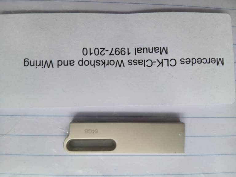 Mercedes Benz workshop manual on CD and USB stick