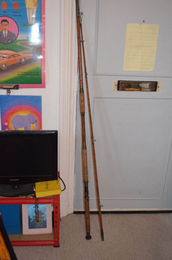 Butlers Fishing Tackle of Brighton 12’ 2 piece split cane beach caster rod