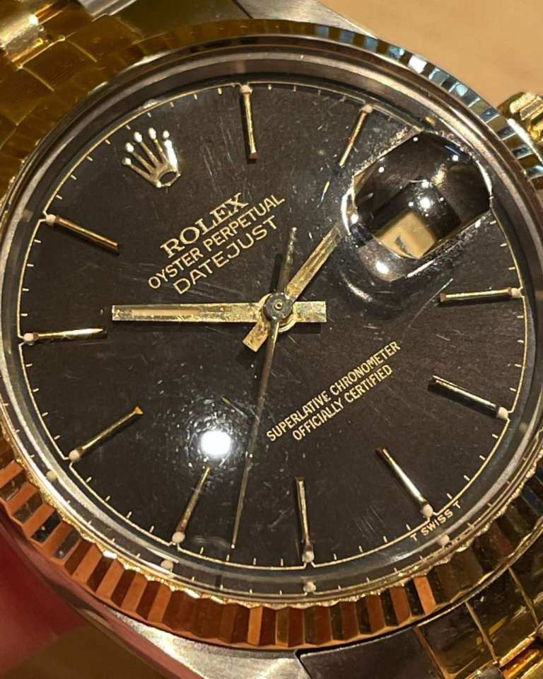 Rolex Oyster Perpetual Datejust Watch – Black Dial, Two-Tone