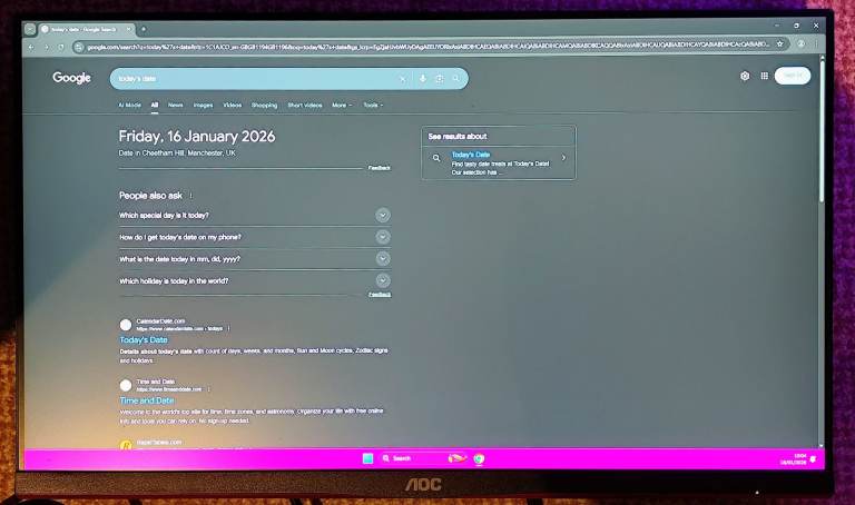 AOC Gaming Monitor 24G2SPU - 24 Inch FHD, 165Hz, IPS, 1ms MPRT, Height Adjustable