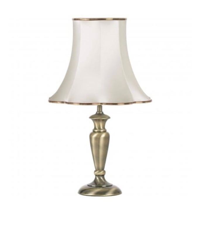 Table Lamp Antique Brass Endon Oslo LS9 OSE OSLO-M-AN B22 