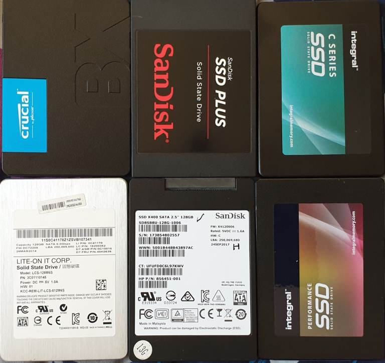 SSD 128,240,2.5 HDD 500GB FOR LAPTOP/PC WITH WIN 10/11+OFFICE WORKS ON ANY PC/LAPTOP