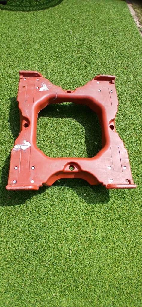 Shop Trolley Red Heavy-Duty Plant Pot Mover with Wheels – Good Condition