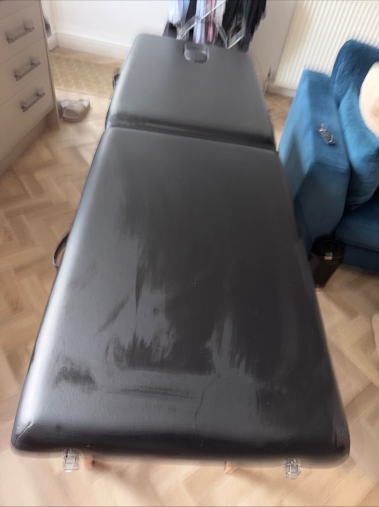 Portable Folding Massage Table Black, Salon