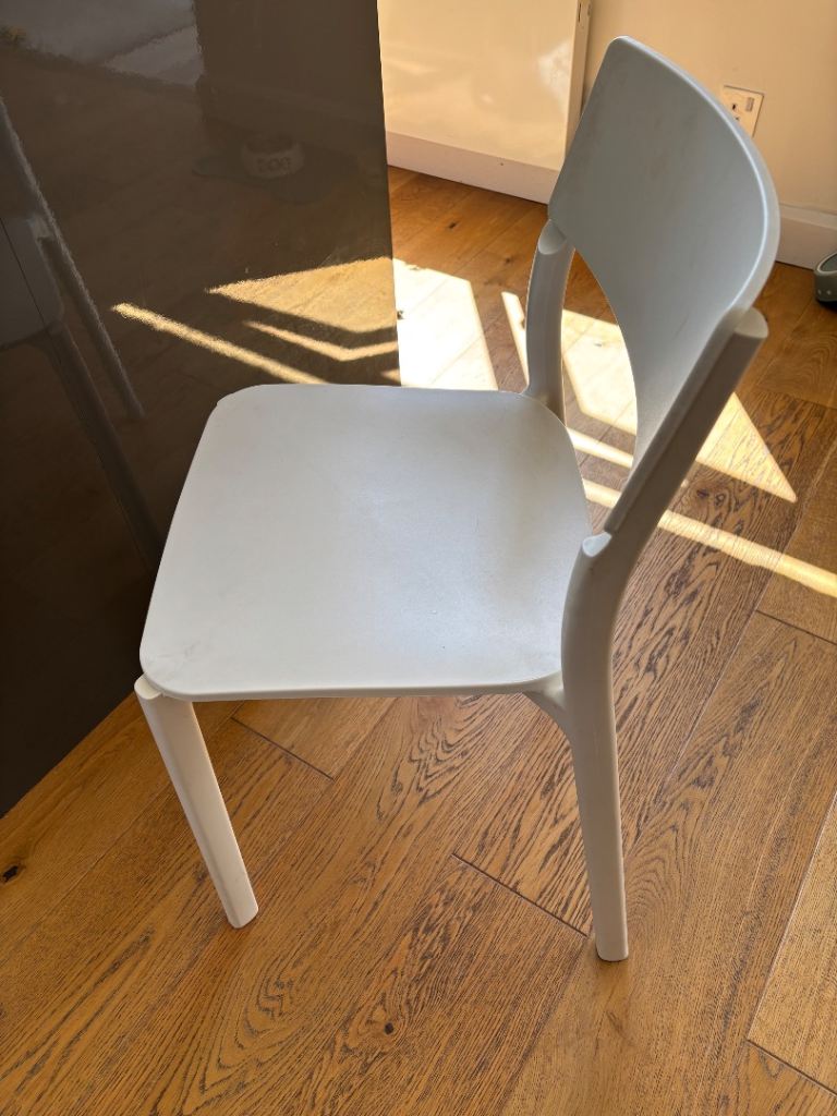White Plastic Chair - Good Condition