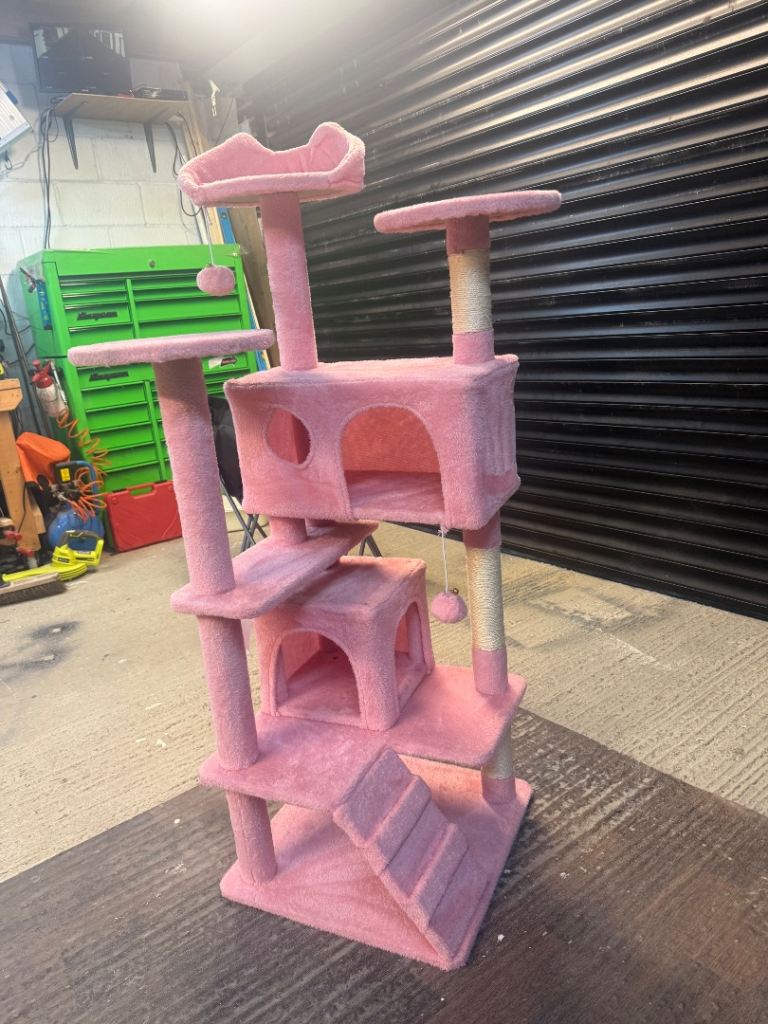 Pink cat tower tree 