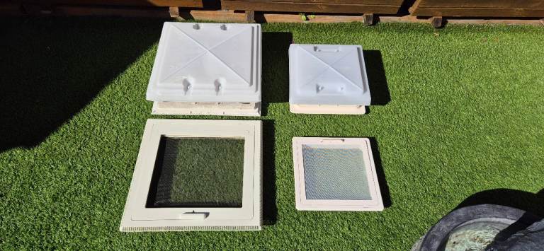 Skylights for camper caravan motorhome boat 400x400 , 350x320 , 280x280mm.