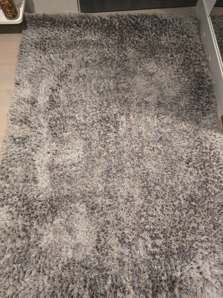 Grey Fluffy Carpet 