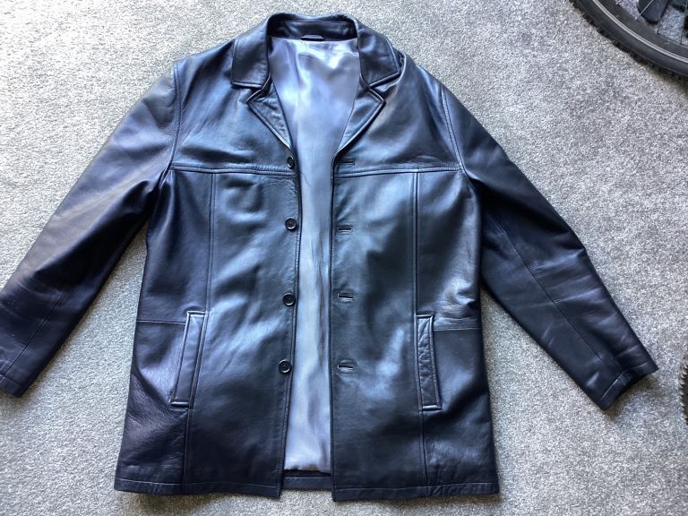 Men’s M&S leather jacket