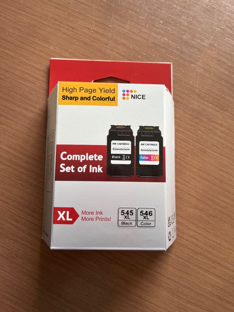 Canon 545/546XL new printer ink