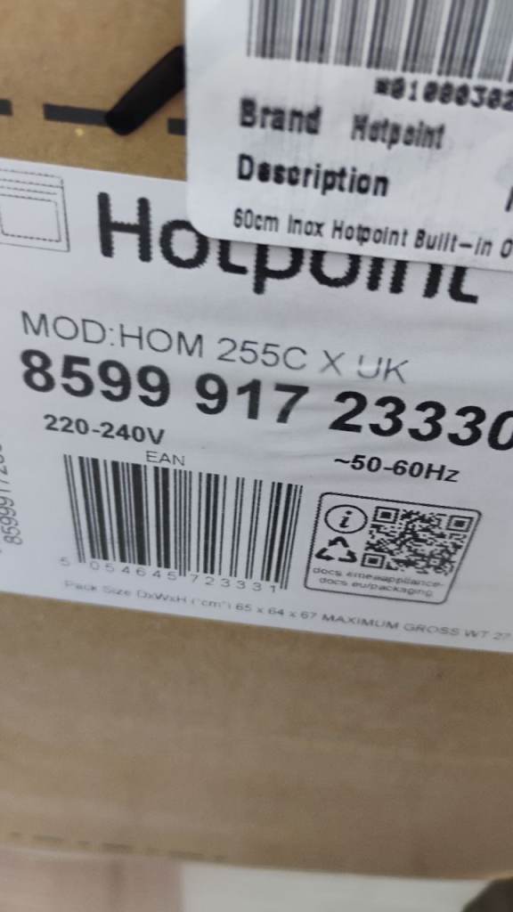 Hob and oven brand be2