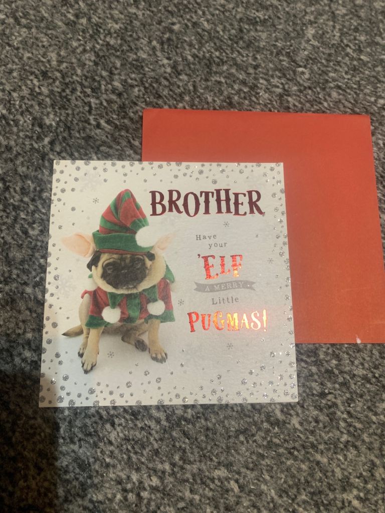 BRAND NEW BROTHER CHRISTMAS CARD 
