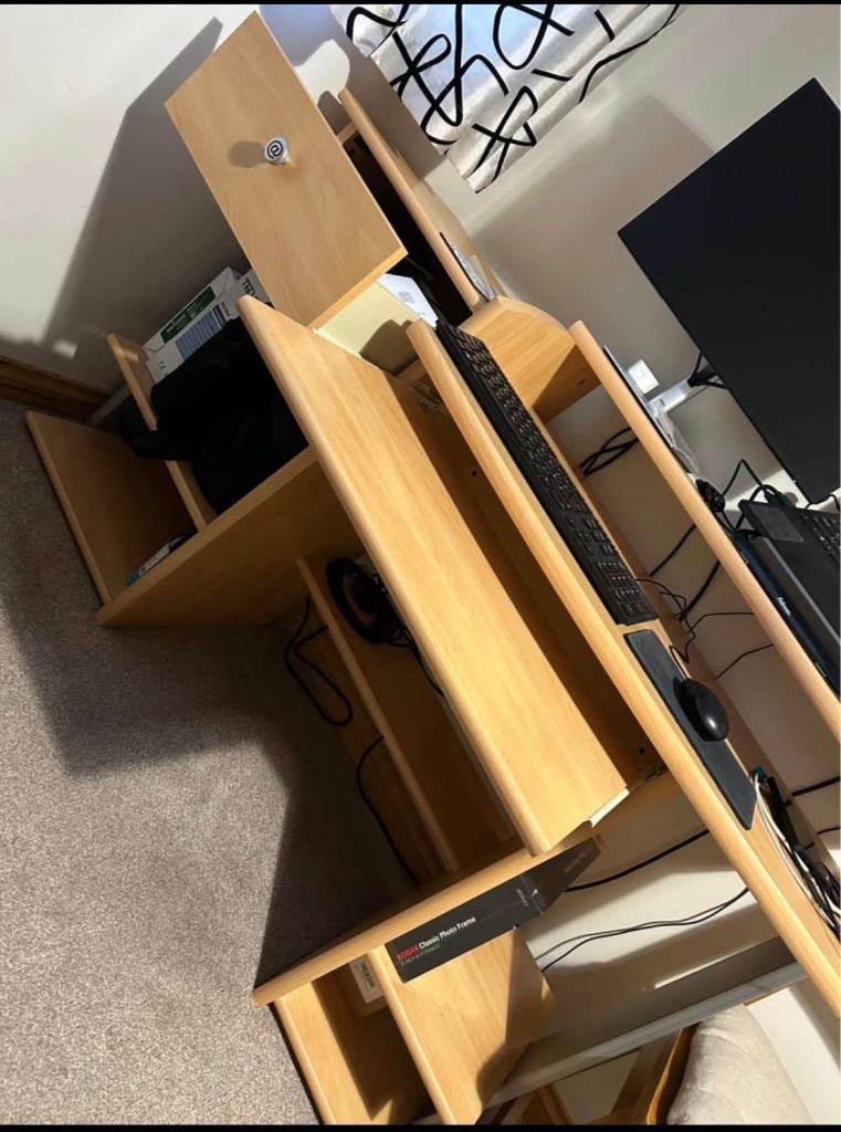 Solid wood office desk (Desk only)
