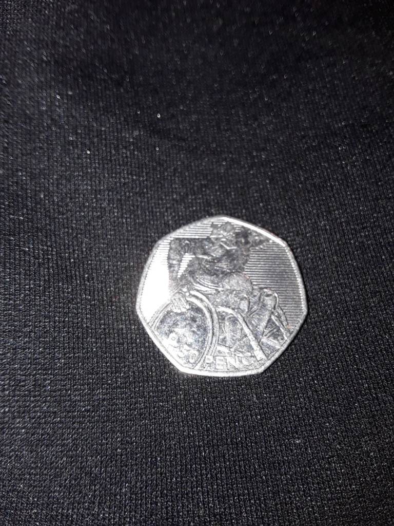 50p Coin London Olympics 2011 Wheelchair Bowls Boccia Circulated.