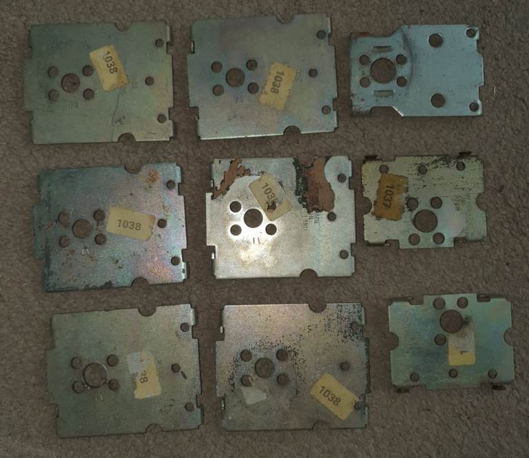 JOB LOT of 9x Nightlatch Latch Lock Backplate Plate Plates Big Small
