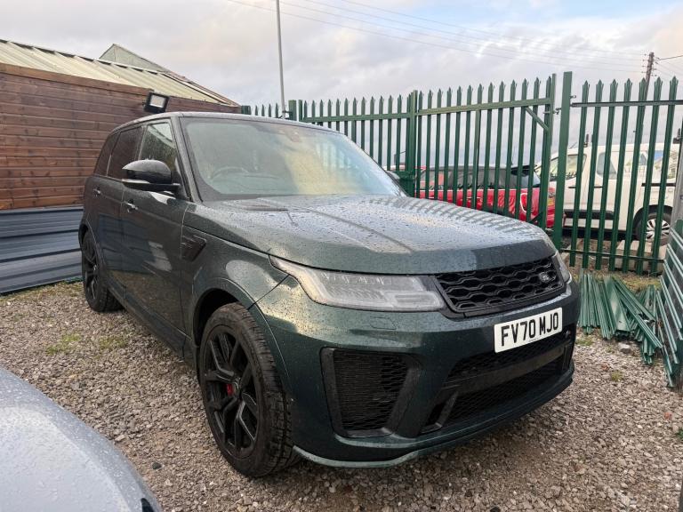 2020 70 LAND ROVER RANGE ROVER SPORT SVR 5.0 V8 575 BHP BRITISH RACING GREEN