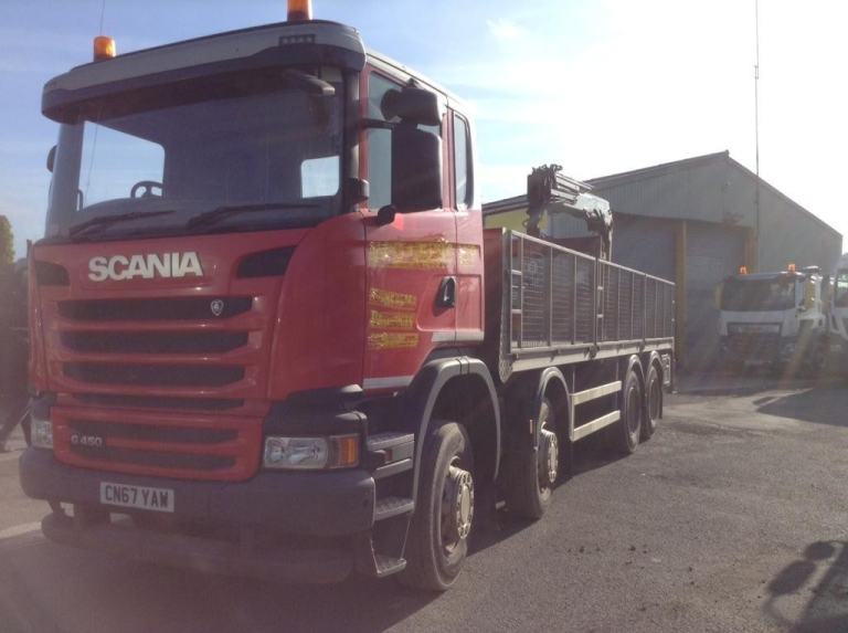 2018 (67) SCANIA G-SRS C-CLASS 12.7 G450 CB 8X4 Manual