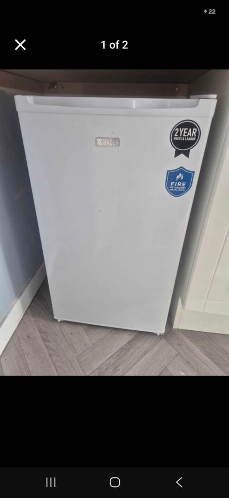 White Freestanding Freezer – As Good As New