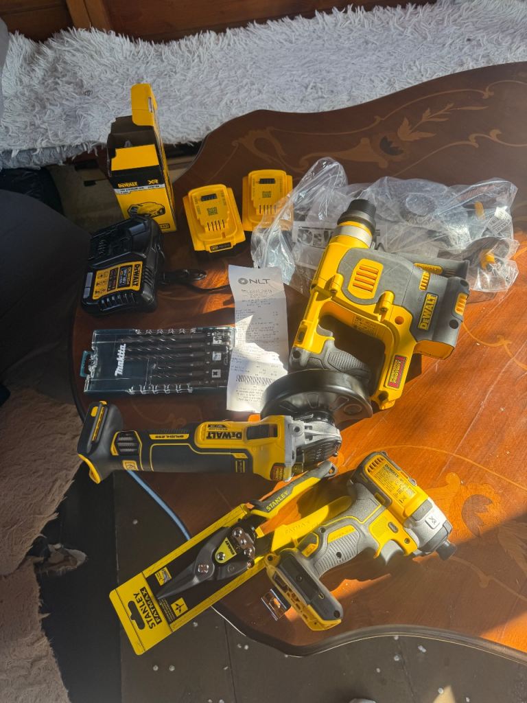 DEWALT Power Tool Set – Drill, Grinder & Impact Driver