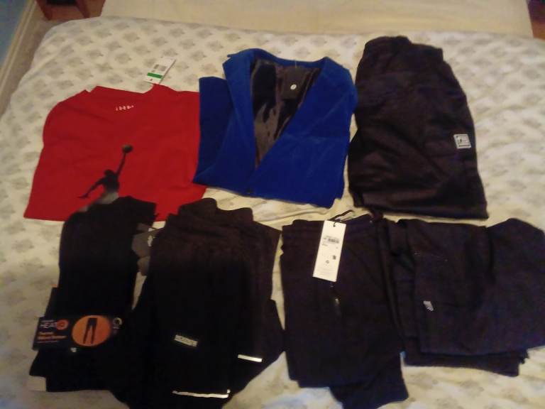 Bundle of Men's Tracksuit bottoms.