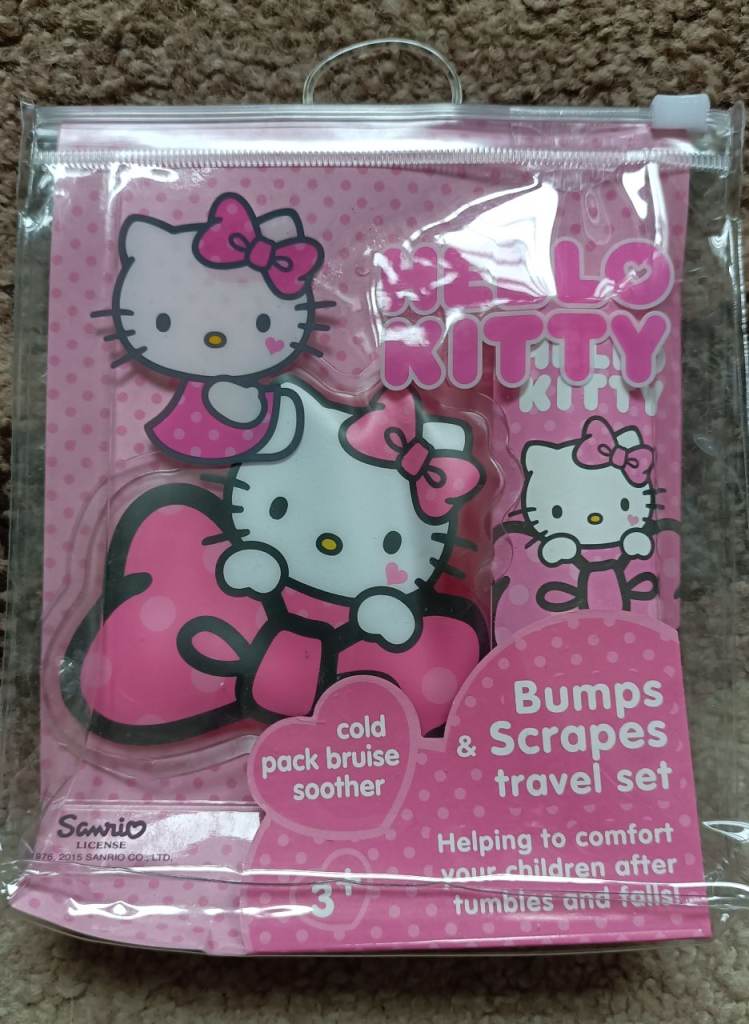 Hello Kitty bumps and scrapes travel set.