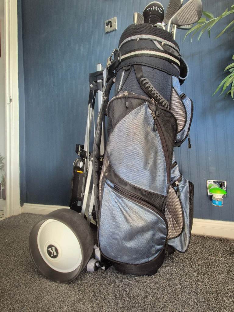 John letters trilogy t5 golf clubs (tall) bag and trolly