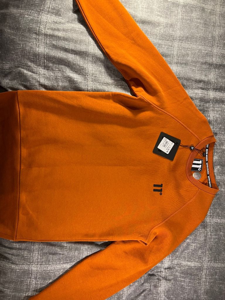 Unisex burnt orange 11 Degrees Jumper