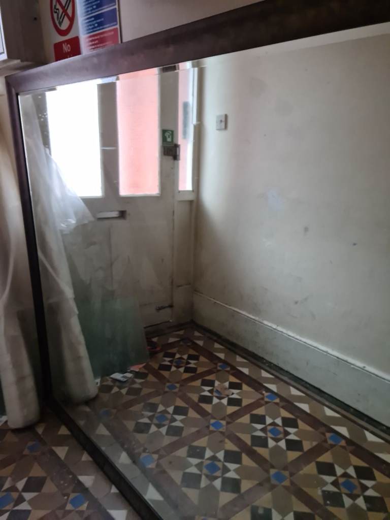 Very large bevelled Edge mirror 