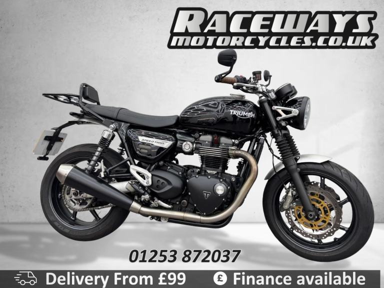 TRIUMPH SPEED TWIN BLACK 2019 19 REG, 8,602 MILES, 1200CC USED MOTORCYCLE