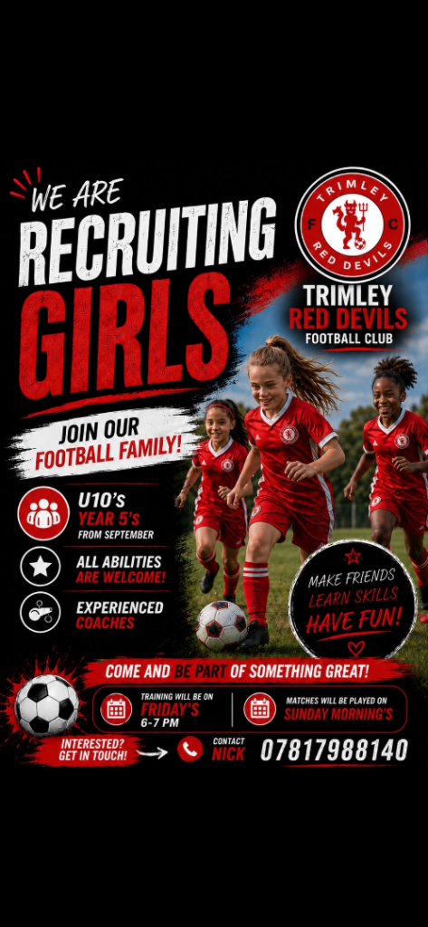 Trimley Red Devils Football Club Girls U10 Team Recruiting now! ( Years 4 & 5)