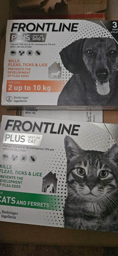 Frontline cat and dog unopened 