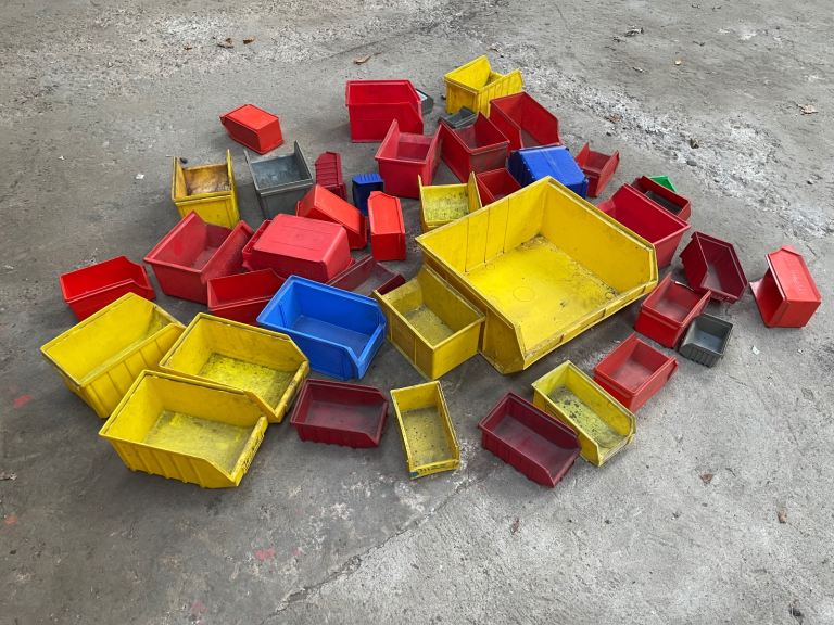 Workshop storage bins 