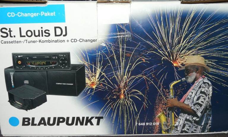 Blaupunkt CD Stereo Radio Head Unit and CD Changer (10 CDs)  "St. Louis DJ" Classic Car NEW