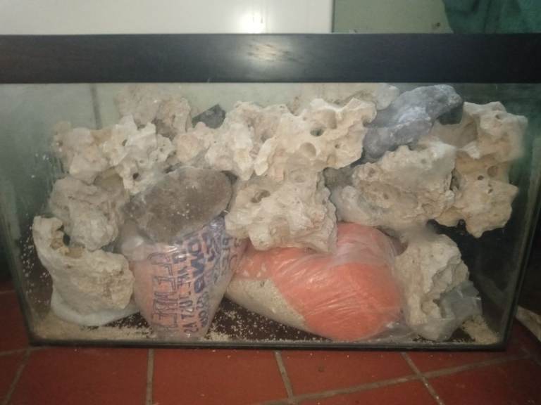 Free Aquarium, Coral Gravel, Rocks and Accessories