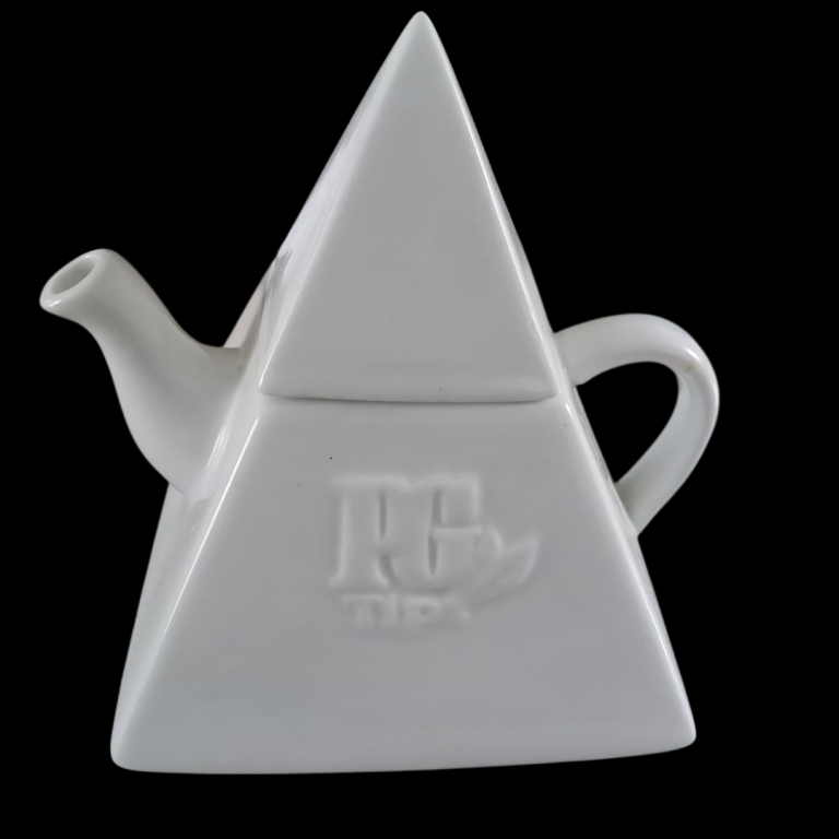 PG Tips Pyramid Teapot Coffee Maker Porcelain White