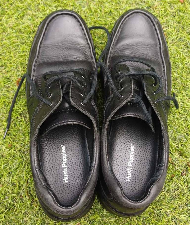 Black Men's Lace up Hush Puppies