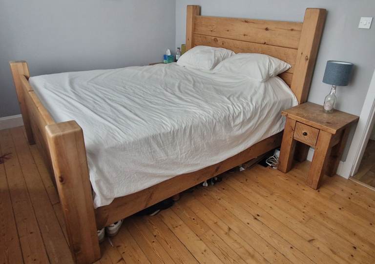 Solid Wooden Superking (UK) Size Bed Frame & Matching Furniture