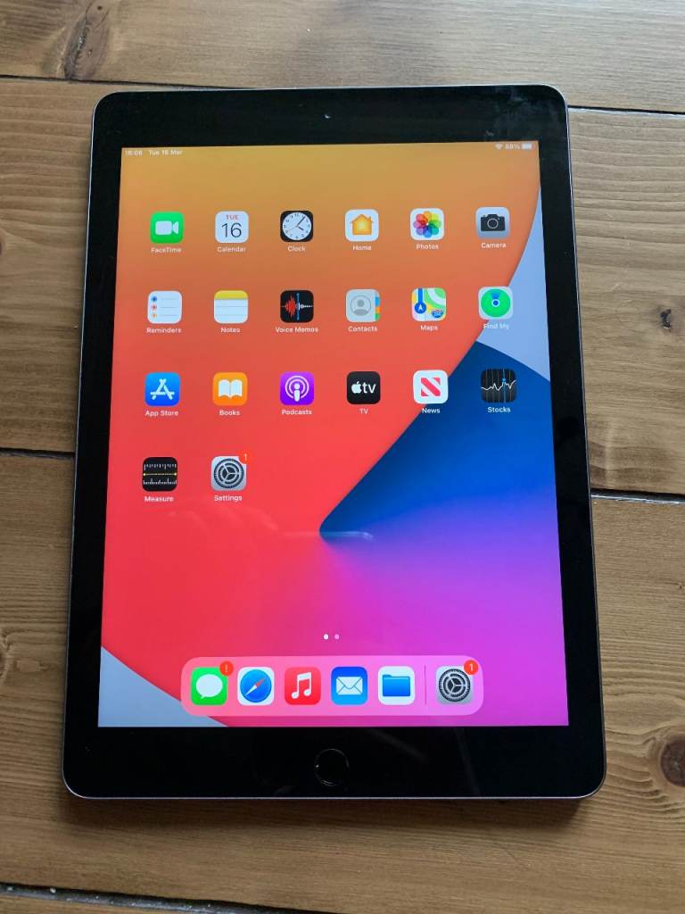 Apple Ipad 6 128GB Black Ios17 Wifi Very Good Condition - Delivery Available
