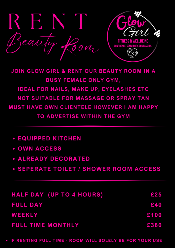 Beauty Room for Rent in Female-Only Gym