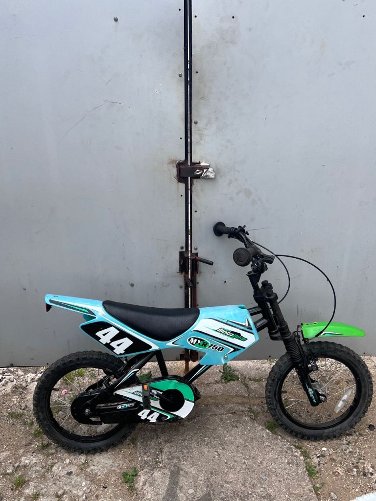 Kids Moto MXR 750 Bike - Blue/Green