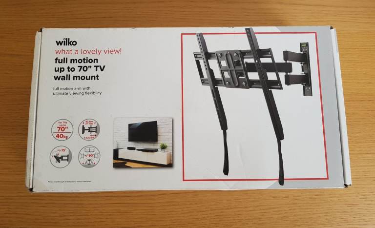 TV wall mount (full motion incl. swivel) for up to 70" / 40kg