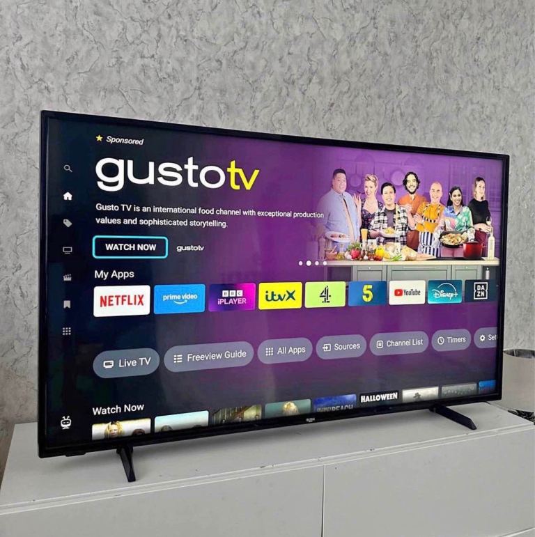 50” 4K Bush Smart WiFi   Ultra Hd led tv   Excellent condition