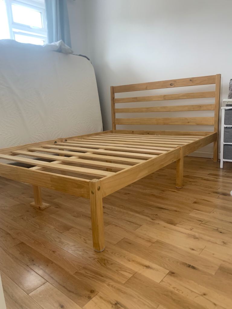 Immaculate as new double bed with new pillows and mattress 