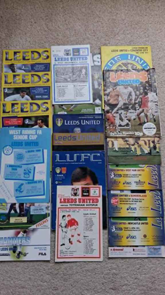Leeds United Football Programmes  x  20