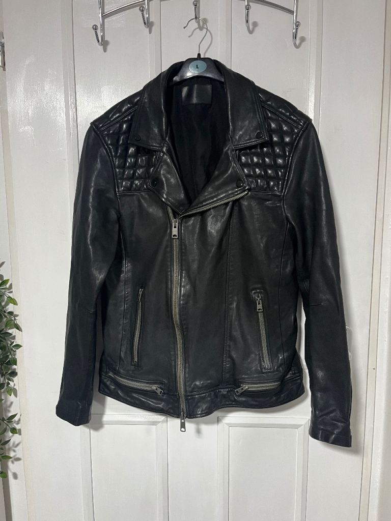 ALLSAINTS conroy genuine leather biker jacket