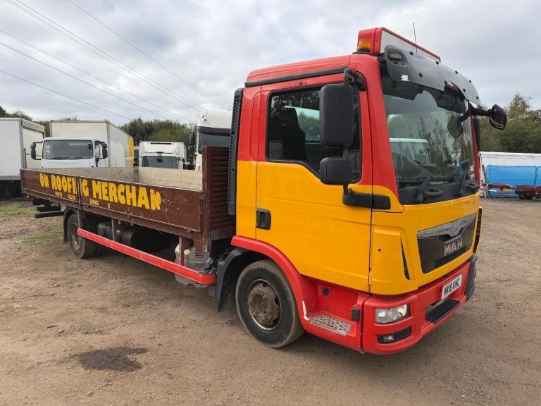 MAN TGL 8.180 2016 7.5 ton 20ft drop side flat bed EURO 6 auto air con