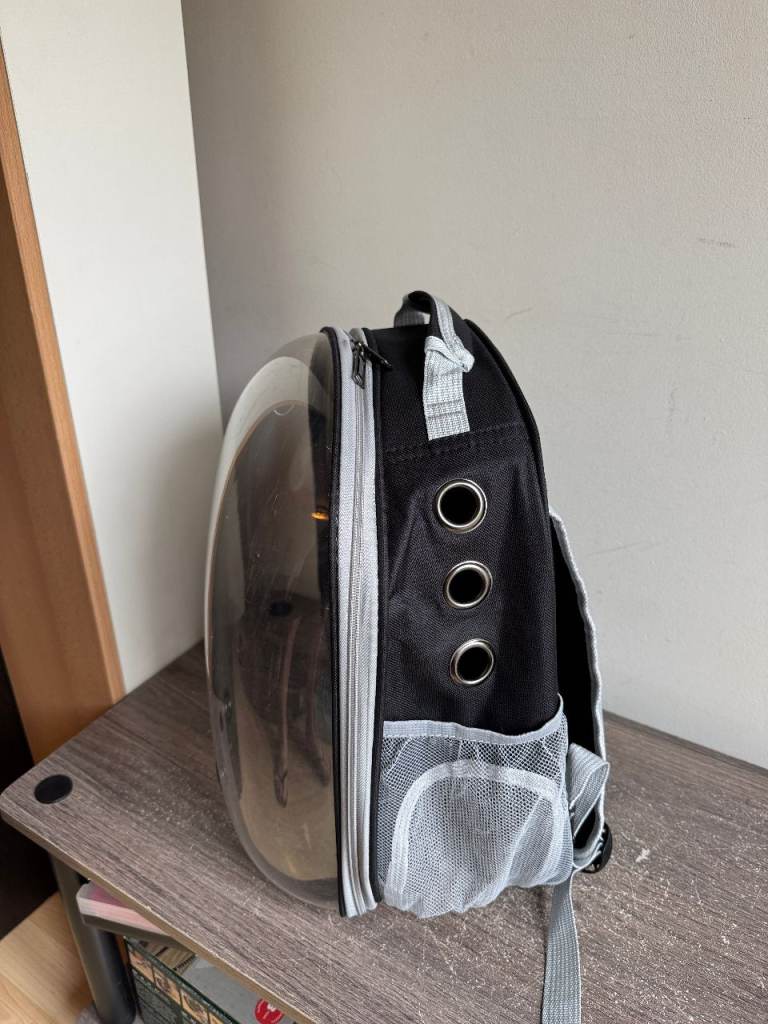 Pet Portable Carrier Backpack Space Capsule Travel Dog Cat Bag Transparent